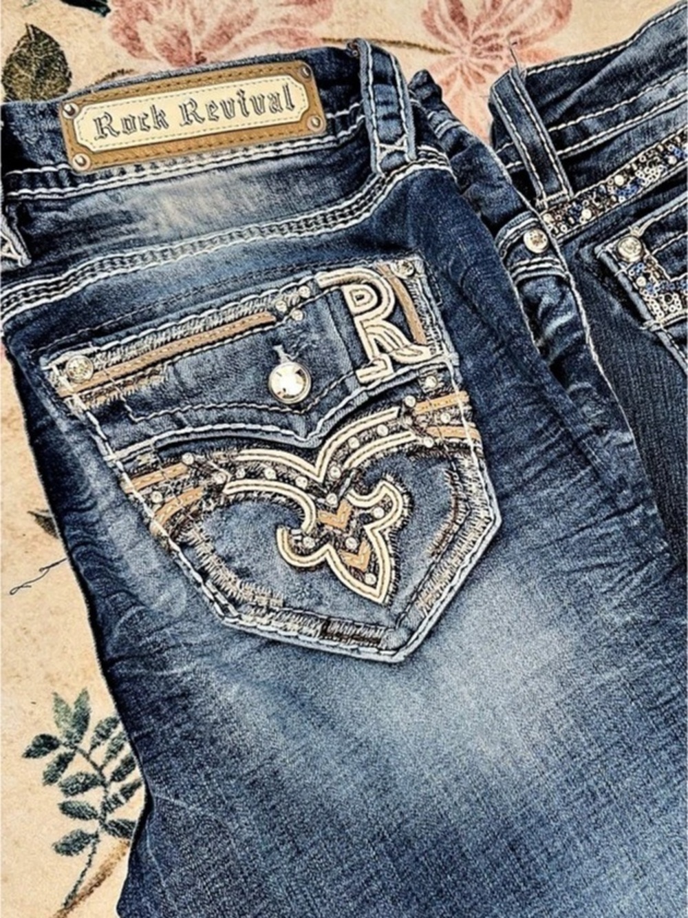 Rock Revival Skinny Jeans Blue Waist 29